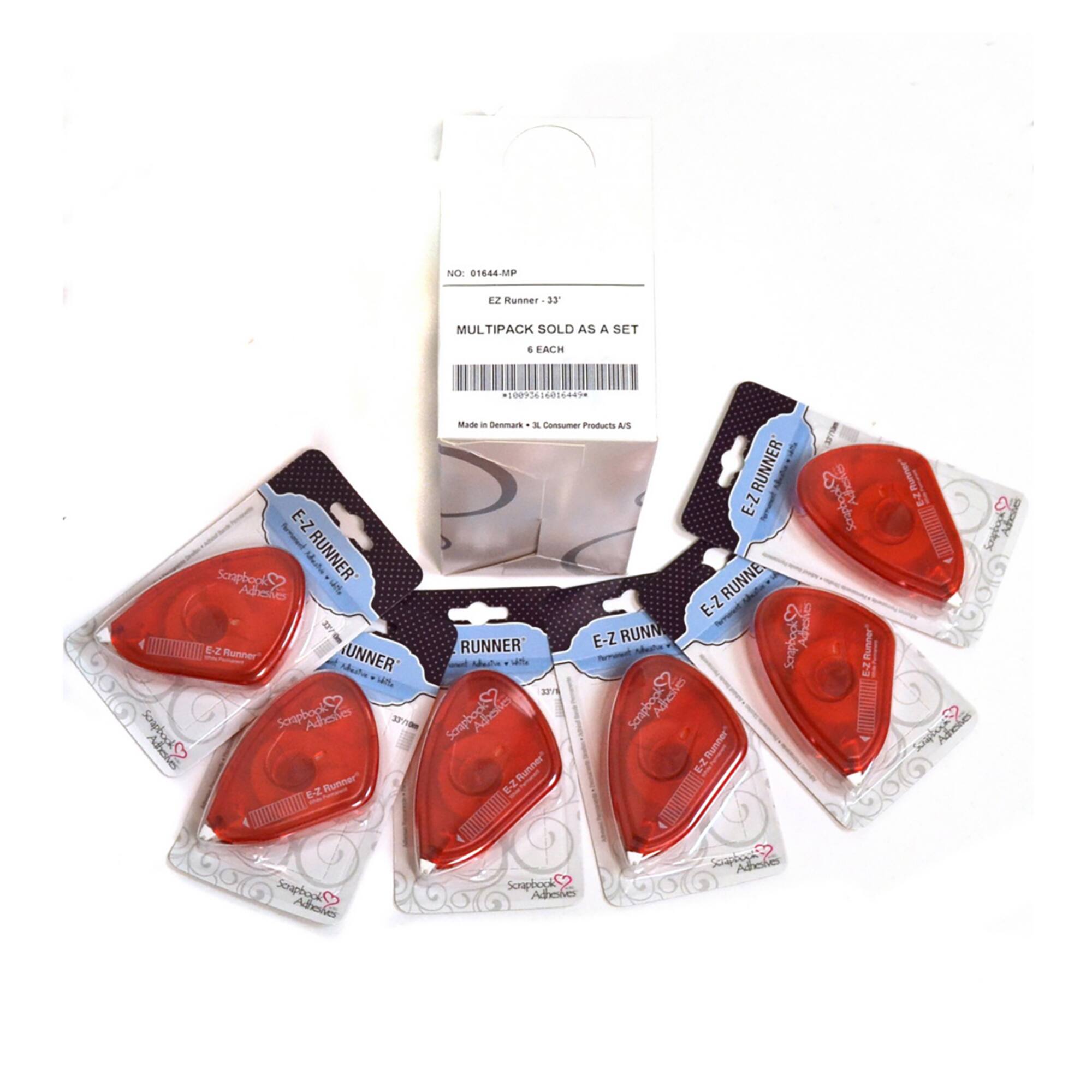 Scrapbook Adhesives by 3L® E-Z Runner® Permanent Strips Dispensers, 6ct.